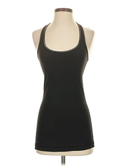Pre-owned Lululemon Athletica Tank Top Black Halter Neckline Tops