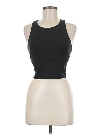 Pre-owned Lululemon Athletica Tank Top Black Halter Neckline Tops