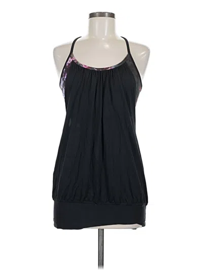 Pre-owned Lululemon Athletica Tank Top Black Halter Neckline Tops