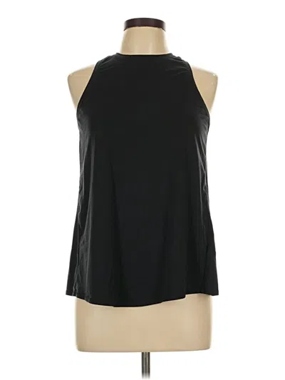 Pre-owned Lululemon Athletica Tank Top Black Halter Neckline Tops