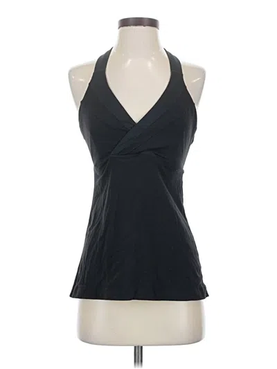 Pre-owned Lululemon Athletica Tank Top Black Halter Neckline Tops
