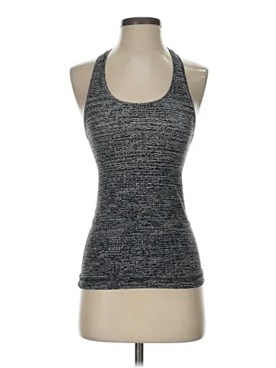 Pre-owned Lululemon Athletica Tank Top Black Halter Neckline Tops