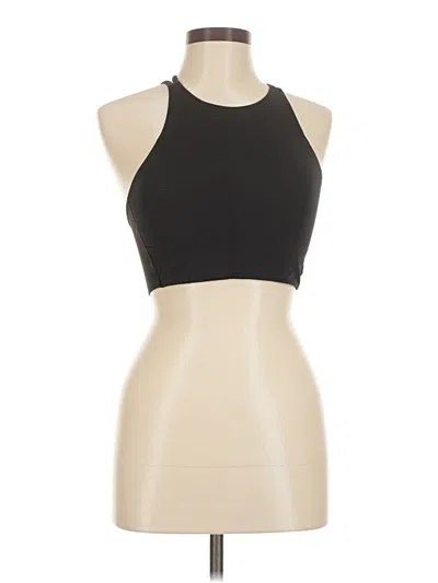Pre-owned Lululemon Athletica Tank Top Black Halter Neckline Tops