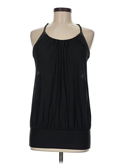 Pre-owned Lululemon Athletica Tank Top Black Halter Neckline Tops