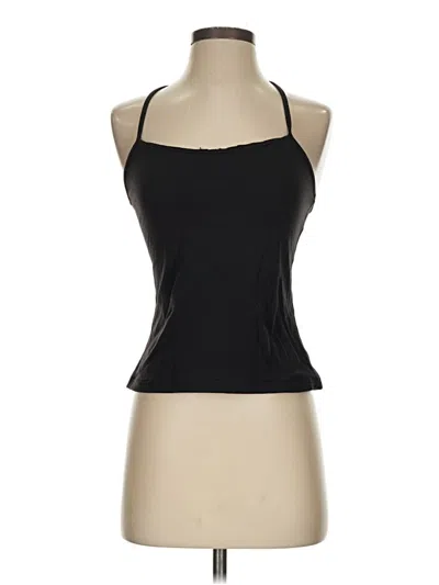 Pre-owned Lululemon Athletica Tank Top Black Halter Neckline Tops