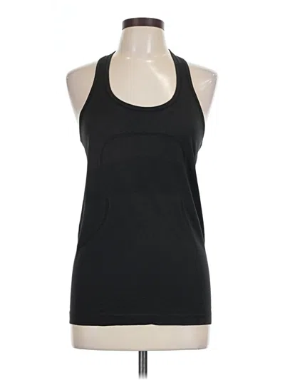 Pre-owned Lululemon Athletica Tank Top Black Halter Neckline Tops