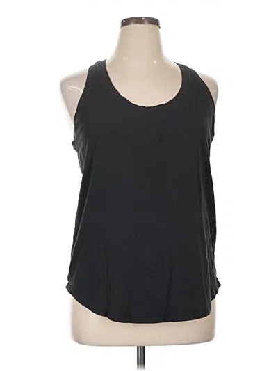 Pre-owned Lululemon Athletica Tank Top Black Halter Neckline Tops