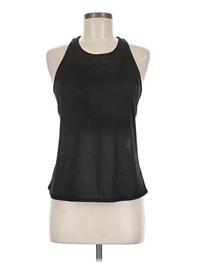 Pre-owned Lululemon Athletica Tank Top Black Halter Neckline Tops