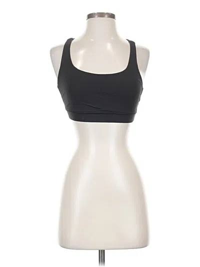 Pre-owned Lululemon Athletica Tank Top Black Halter Neckline Tops