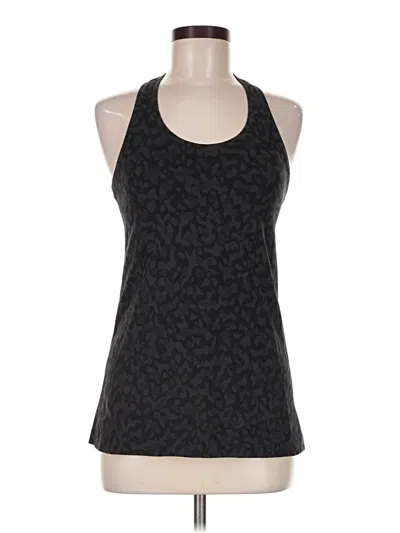 Pre-owned Lululemon Athletica Tank Top Black Halter Neckline Tops
