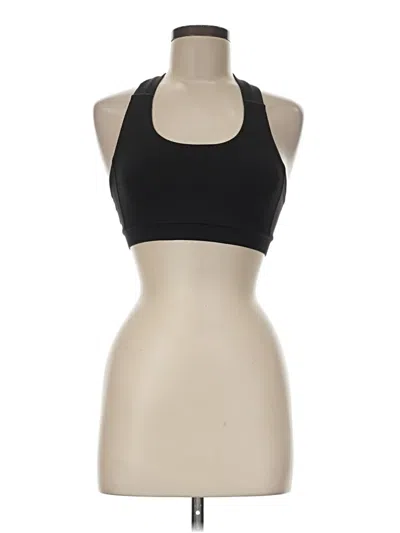 Pre-owned Lululemon Athletica Tank Top Black Halter Neckline Tops
