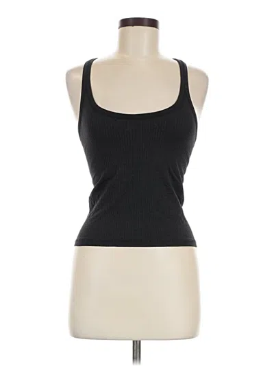 Pre-owned Lululemon Athletica Tank Top Black Halter Neckline Tops