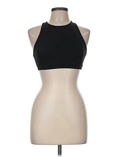 Pre-owned Lululemon Athletica Tank Top Black Halter Neckline Tops
