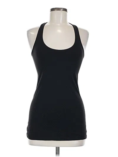 Pre-owned Lululemon Athletica Tank Top Black Halter Neckline Tops