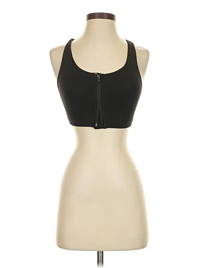 Pre-owned Lululemon Athletica Tank Top Black Halter Neckline Tops