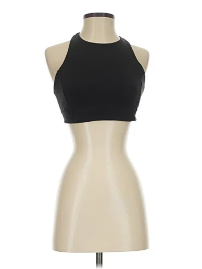 Pre-owned Lululemon Athletica Tank Top Black Halter Neckline Tops