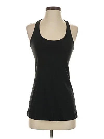 Pre-owned Lululemon Athletica Tank Top Black Halter Neckline Tops