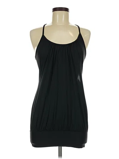 Pre-owned Lululemon Athletica Tank Top Black Halter Neckline Tops