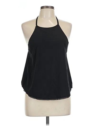 Pre-owned Lululemon Athletica Tank Top Black Halter Neckline Tops