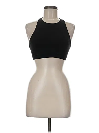 Pre-owned Lululemon Athletica Tank Top Black Halter Neckline Tops