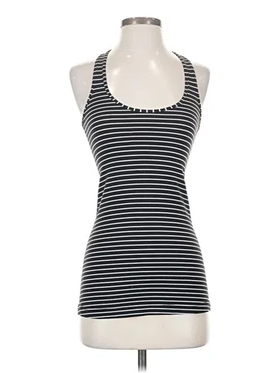 Pre-owned Lululemon Athletica Tank Top Black Halter Neckline Tops