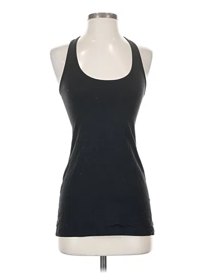 Pre-owned Lululemon Athletica Tank Top Black Halter Neckline Tops