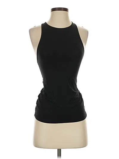 Pre-owned Lululemon Athletica Tank Top Black Halter Neckline Tops