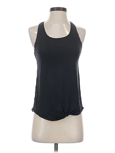 Pre-owned Lululemon Athletica Tank Top Black Halter Neckline Tops
