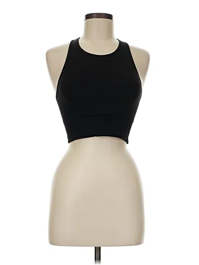 Pre-owned Lululemon Athletica Tank Top Black Halter Neckline Tops