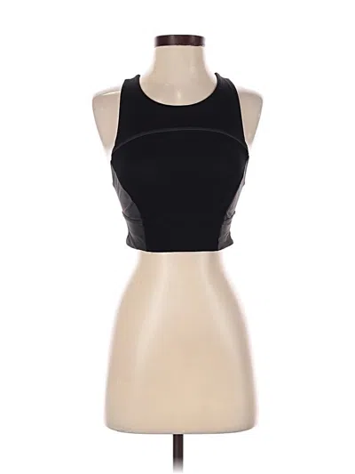 Pre-owned Lululemon Athletica Tank Top Black Halter Neckline Tops