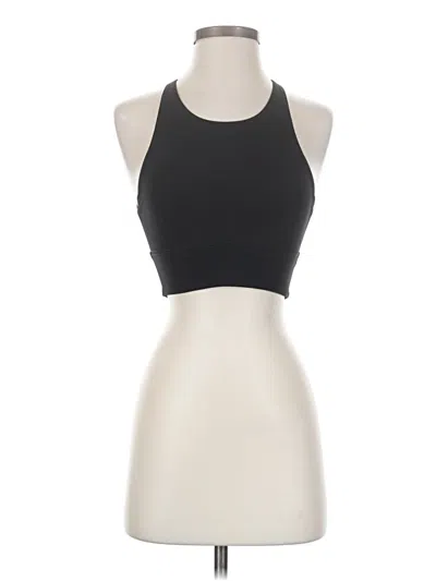 Pre-owned Lululemon Athletica Tank Top Black Halter Neckline Tops