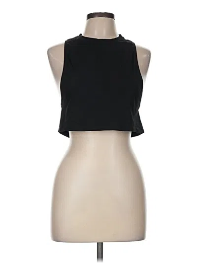 Pre-owned Lululemon Athletica Tank Top Black Halter Neckline Tops
