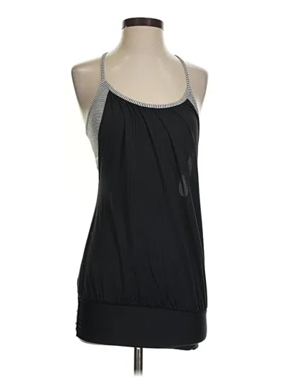 Pre-owned Lululemon Athletica Tank Top Black Halter Neckline Tops