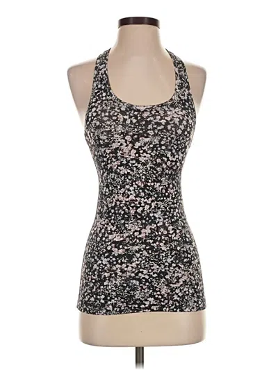 Pre-owned Lululemon Athletica Tank Top Black Halter Neckline Tops