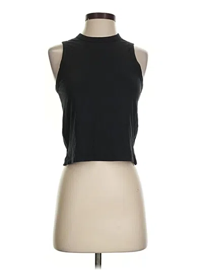 Pre-owned Lululemon Athletica Tank Top Black Halter Neckline Tops