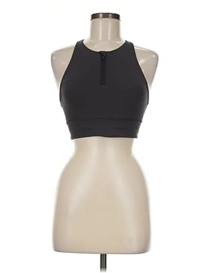 Pre-owned Lululemon Athletica Tank Top Black Halter Neckline Tops