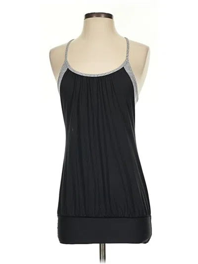 Pre-owned Lululemon Athletica Tank Top Black Halter Neckline Tops