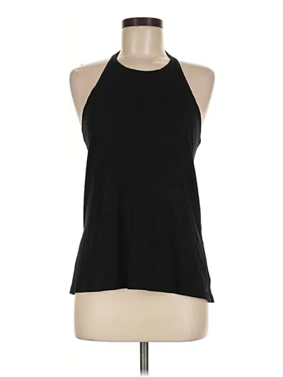 Pre-owned Lululemon Athletica Tank Top Black Halter Neckline Tops