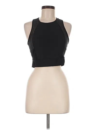 Pre-owned Lululemon Athletica Tank Top Black Halter Neckline Tops