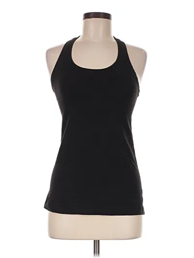Pre-owned Lululemon Athletica Tank Top Black Halter Neckline Tops