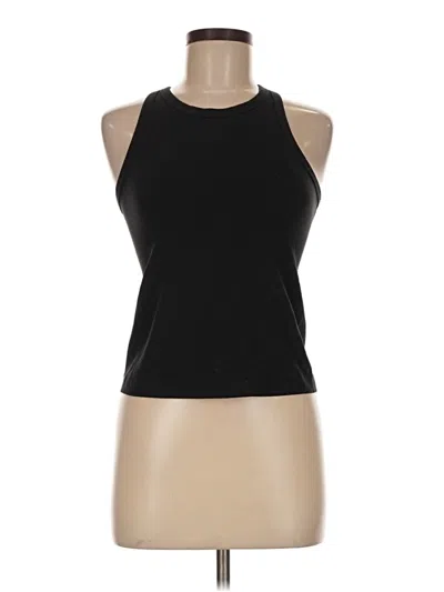 Pre-owned Lululemon Athletica Tank Top Black Halter Neckline Tops