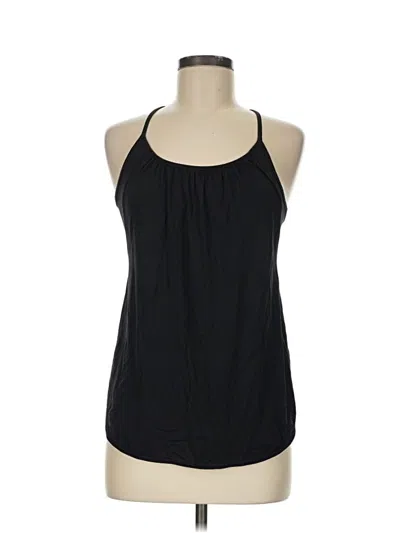 Pre-owned Lululemon Athletica Tank Top Black Halter Neckline Tops