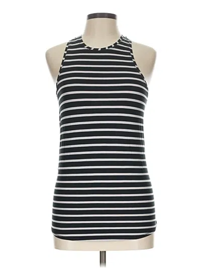 Pre-owned Lululemon Athletica Tank Top Black Halter Neckline Tops