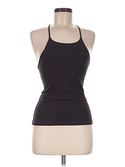 Pre-owned Lululemon Athletica Tank Top Black Halter Neckline Tops