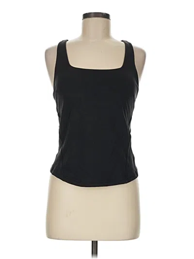 Pre-owned Lululemon Athletica Tank Top Black Halter Neckline Tops