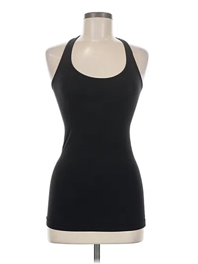Pre-owned Lululemon Athletica Tank Top Black Halter Neckline Tops