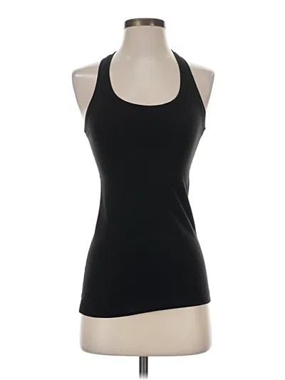 Pre-owned Lululemon Athletica Tank Top Black Halter Neckline Tops