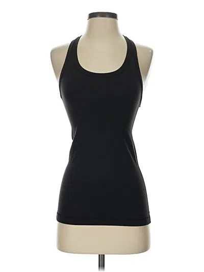 Pre-owned Lululemon Athletica Tank Top Black Halter Neckline Tops