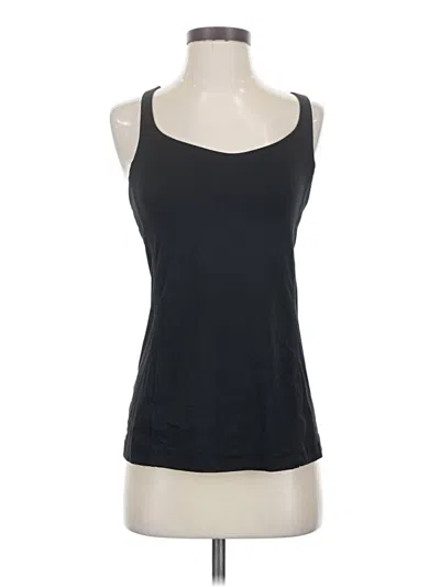 Pre-owned Lululemon Athletica Tank Top Black Halter Neckline Tops