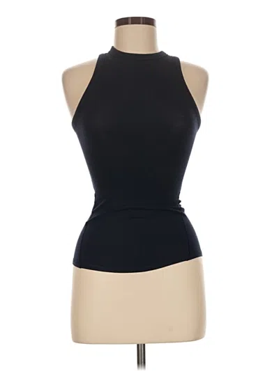 Pre-owned Lululemon Athletica Tank Top Black Halter Neckline Tops